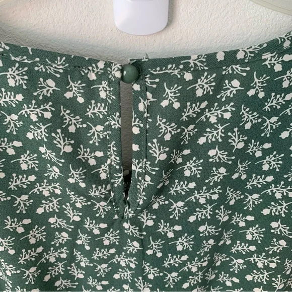 PRETTYGARDEN Maxi Dress Womens XL Flutter Sleeve Smocked Tiered Boho Floral - Picture 9 of 14